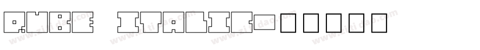 QUBE ITALIC字体转换